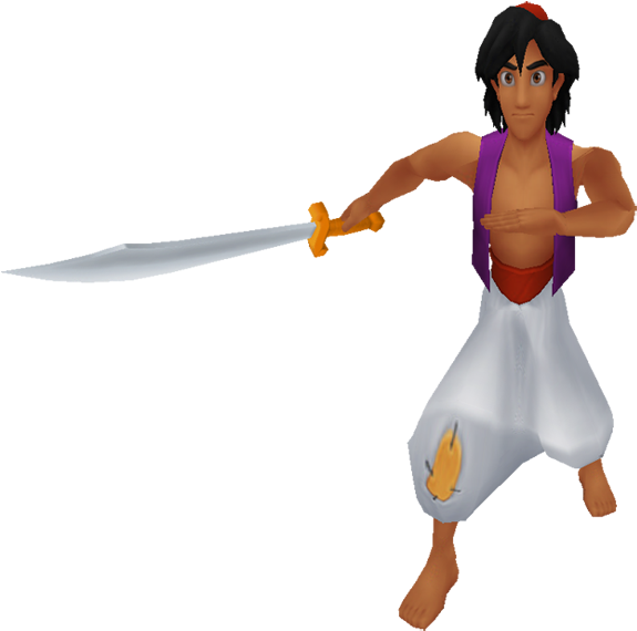 Aladdin Kh - Aladdin Kingdom Hearts (582x574), Png Download