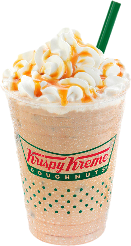 Enjoy A Caramel Mocha With Your Sweet Treats - Krispy Kreme Frappe Price (768x1024), Png Download