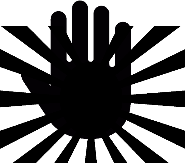 Sample - Black And White Japanese War Flag (800x600), Png Download