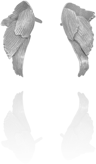 Swan Earrings - Woman Swarovski Swan Pierced Earrings (900x900), Png Download
