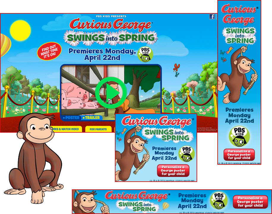 Curious George0 - Curious George (916x721), Png Download