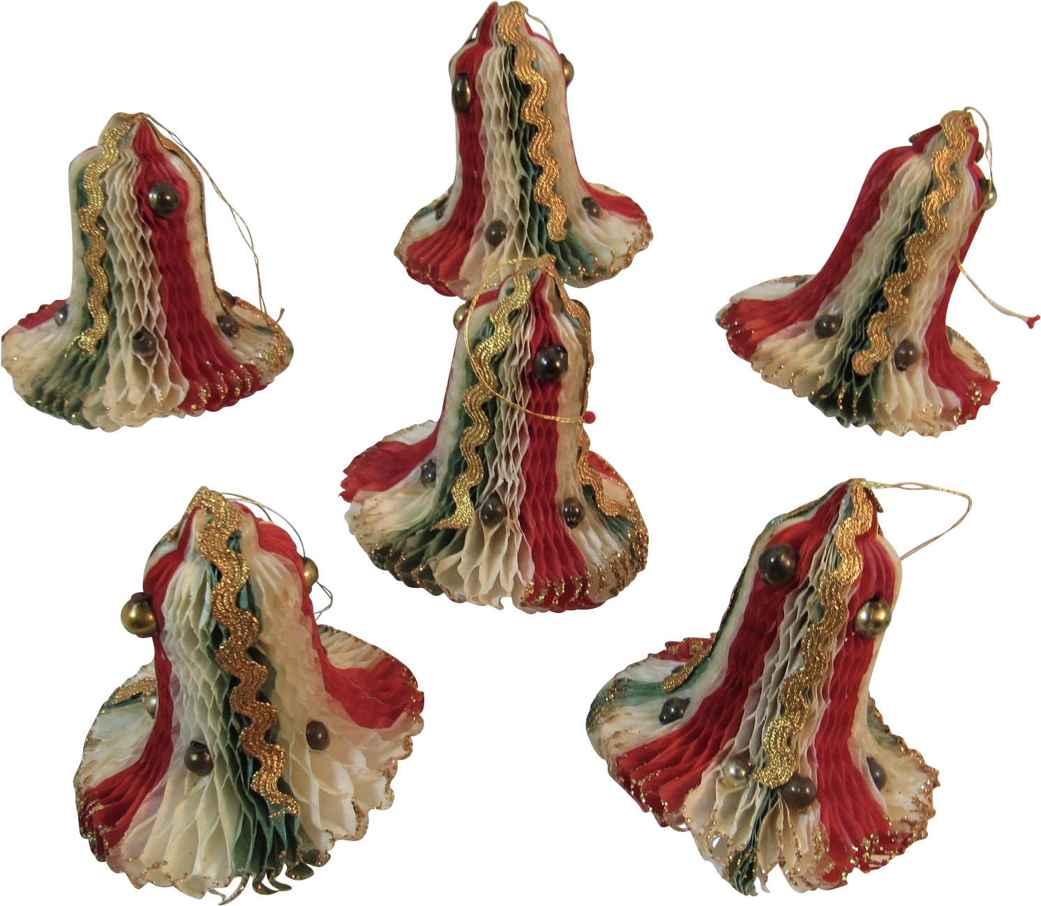 Christmas Christmas Tricolor Honeycomb Bellaments With - Christmas Ornament (1491x1491), Png Download