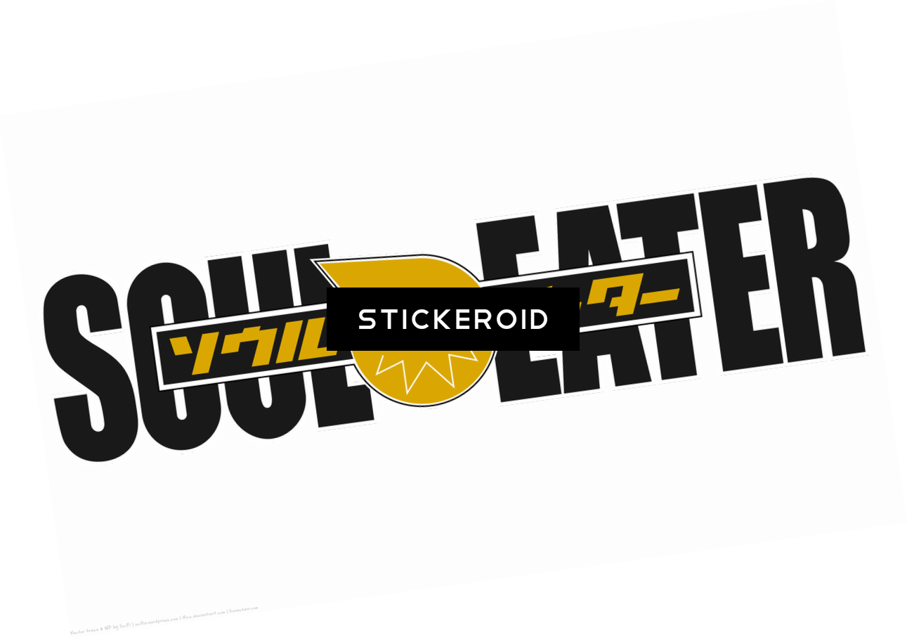 Soul Eater Anime Cartoons Manga - Soul Eater Logo Png (1291x909), Png Download
