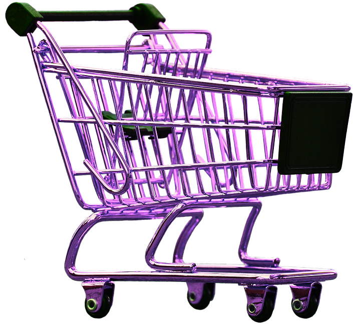 Shopping Cart Png Image With Transparent Background - Beauty Shopping Cart Sales (727x720), Png Download