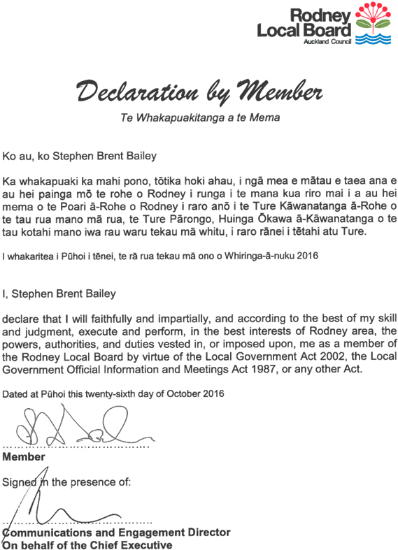 Page - Howick Local Board (633x919), Png Download