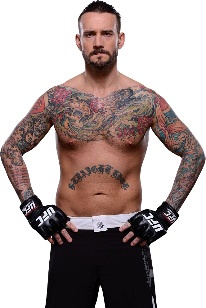 Cm Punk - Tattoo (664x992), Png Download