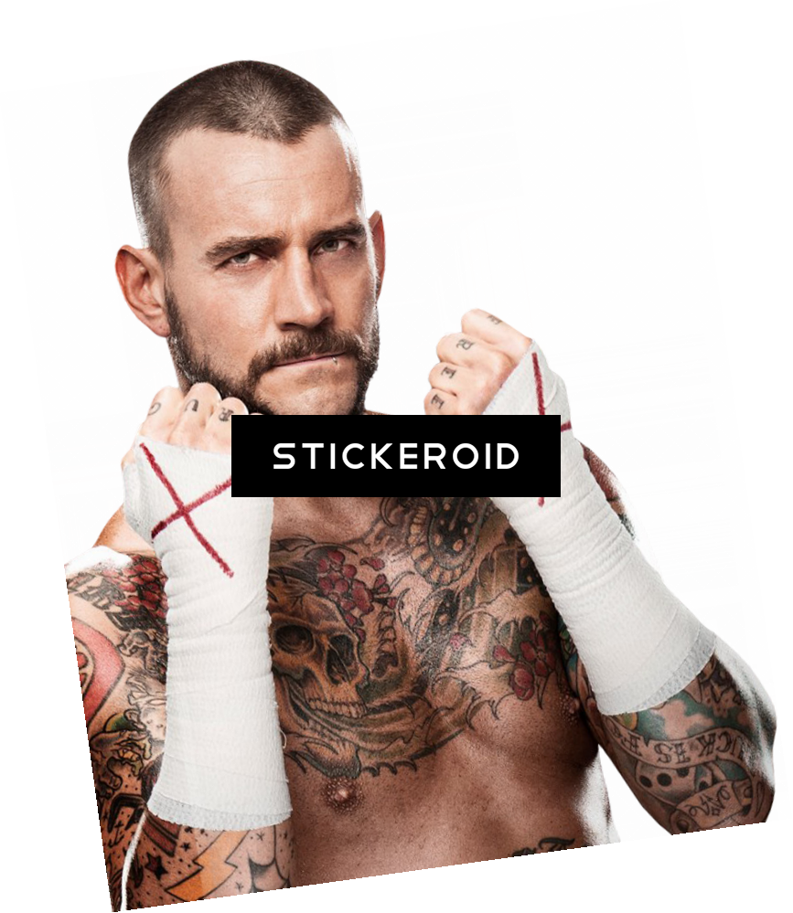 Cm Punk - Tattoo (867x999), Png Download