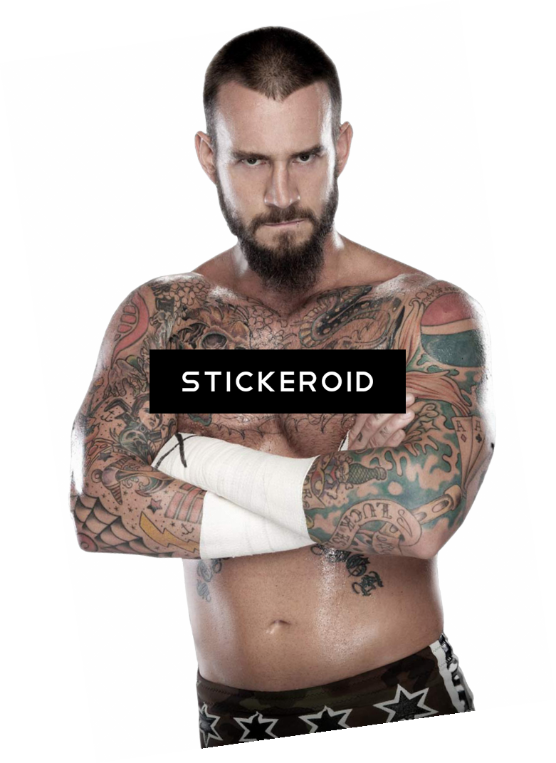 Cm Punk Wwe - Tattoo (781x1072), Png Download
