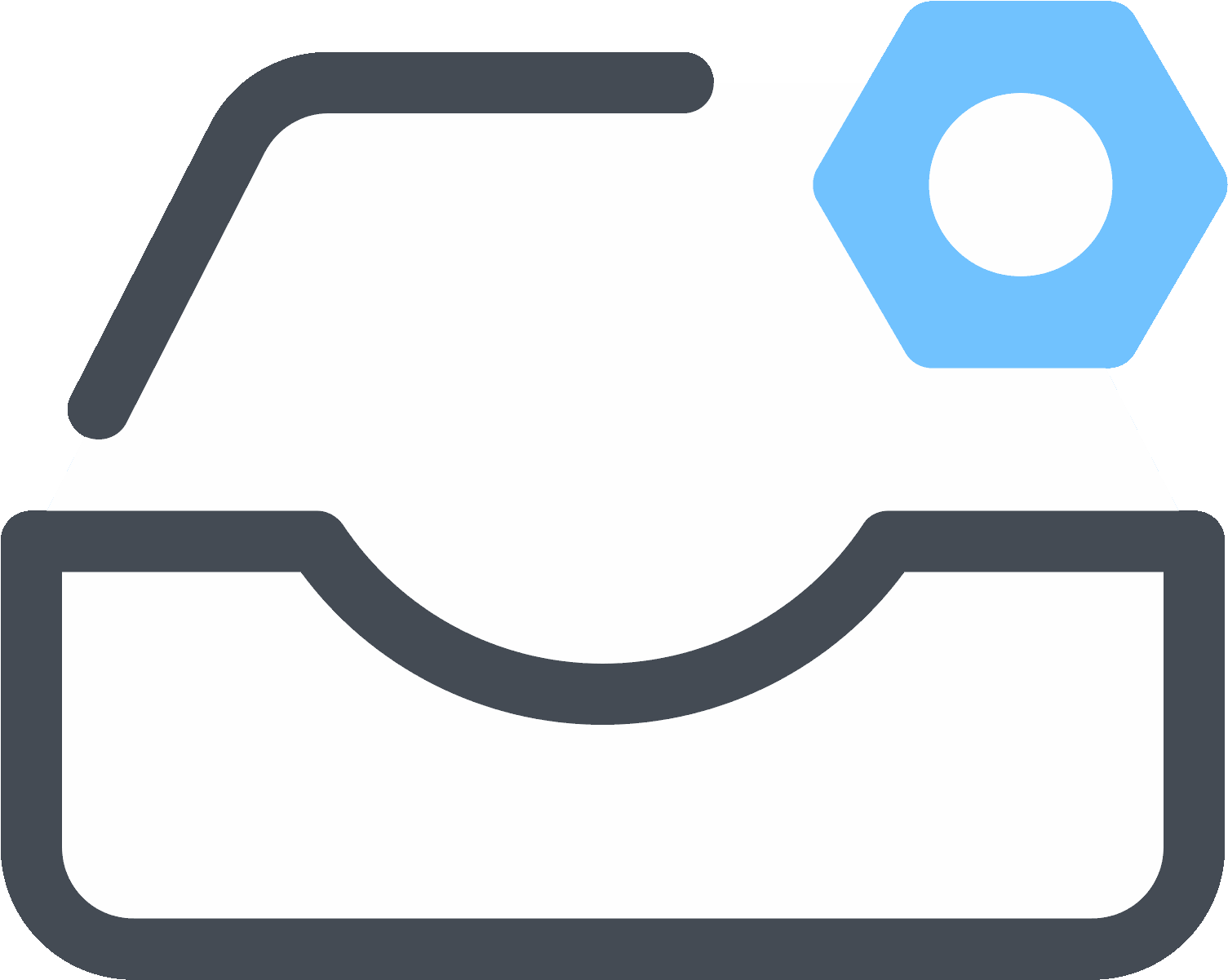 Inbox Settings Icon - Icon (1600x1600), Png Download