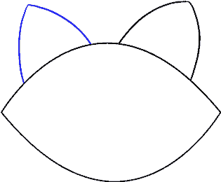 How To Draw Simple Cat - Drawing (678x600), Png Download