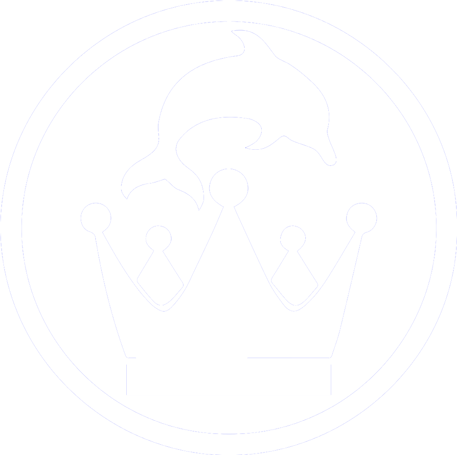 Royal Dolphin Swim - Crown (1024x1024), Png Download