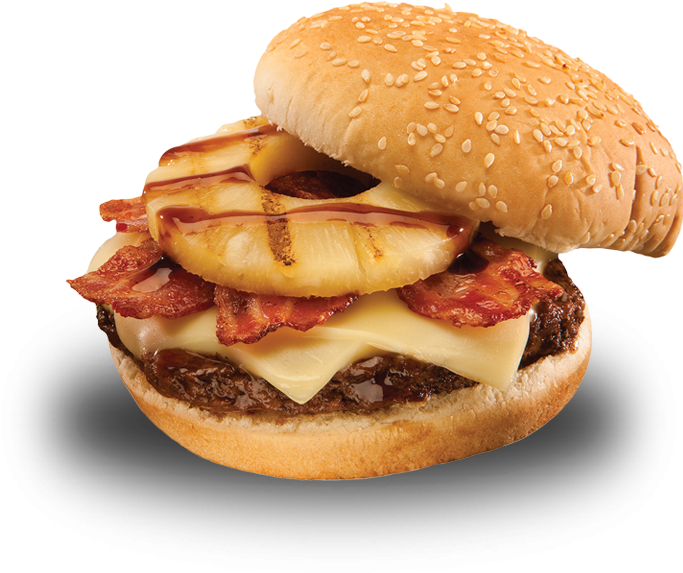 Specialty Burgers - Hawaiian Burger Png (685x802), Png Download