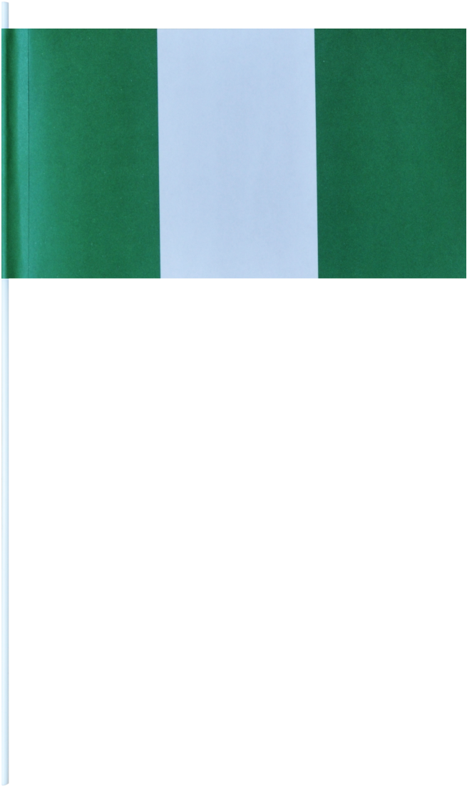 Nigeria Paper Flags - Flag (993x1500), Png Download