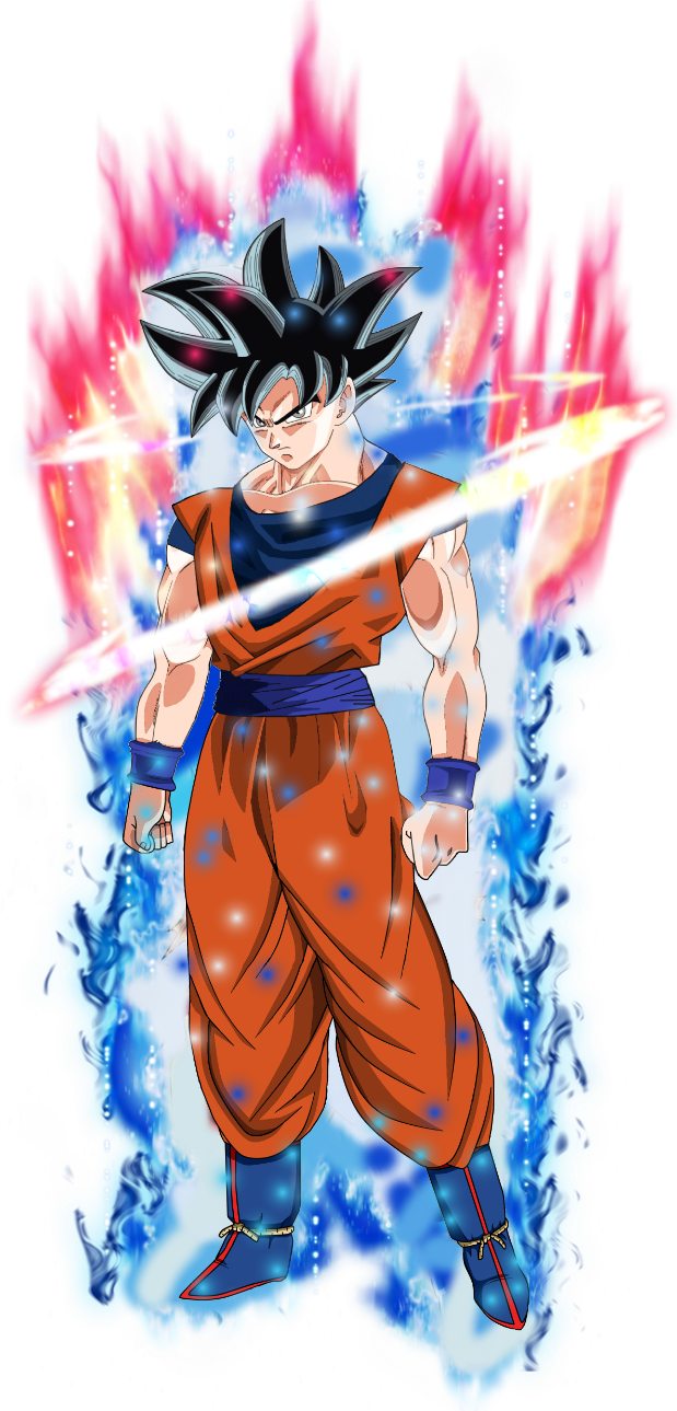 Ultra Instinct Png - Goku Png (619x1289), Png Download