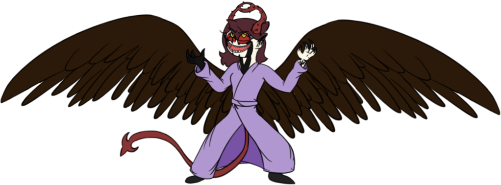 Wing Clipart Fallen Angel Wing Fallen Angel Transparent - Jaiden Animations Angel And Devil (1024x407), Png Download
