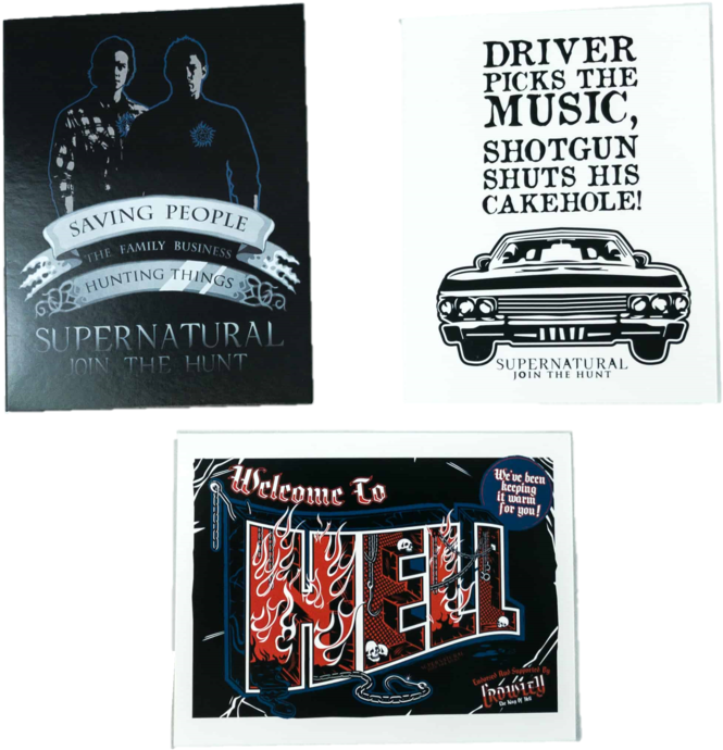 Culturefly Supernatural Box Exclusive Greeting Card - Supernatural - Welcome To (unisex) (x Large) (1024x862), Png Download