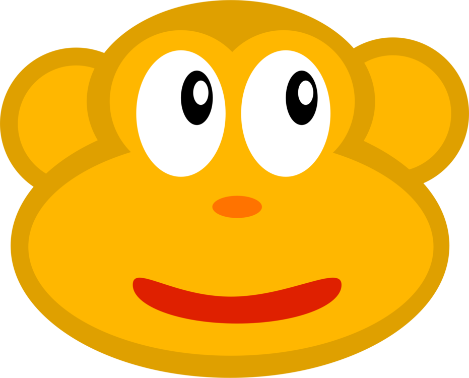 Smiley Emoticon Computer Icons Monkey - Emoticon (931x750), Png Download