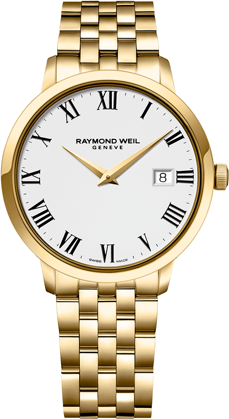 Toccata Men's Quartz Classic Gold Watch, 40mm - Raymond Weil Toccata 39mm 5488-p-00300 (700x835), Png Download