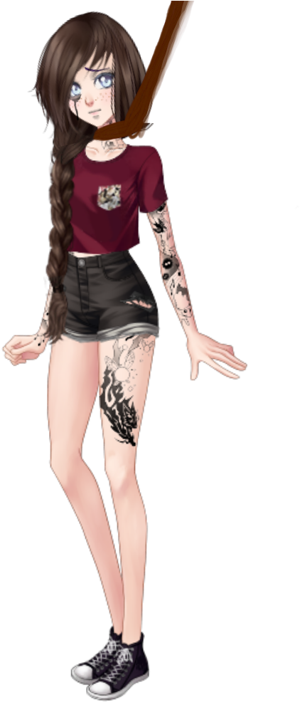 Doki Doki Literature Club {pngs Usadas} - Girl (1000x1000), Png Download