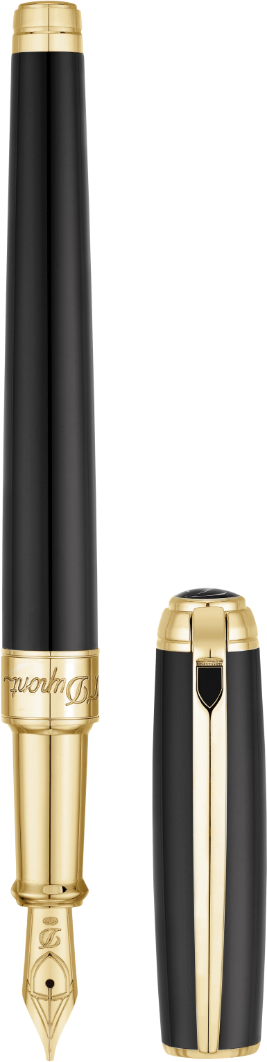 Tap To Expand - Blue Gold Fountain Pen (2000x2000), Png Download