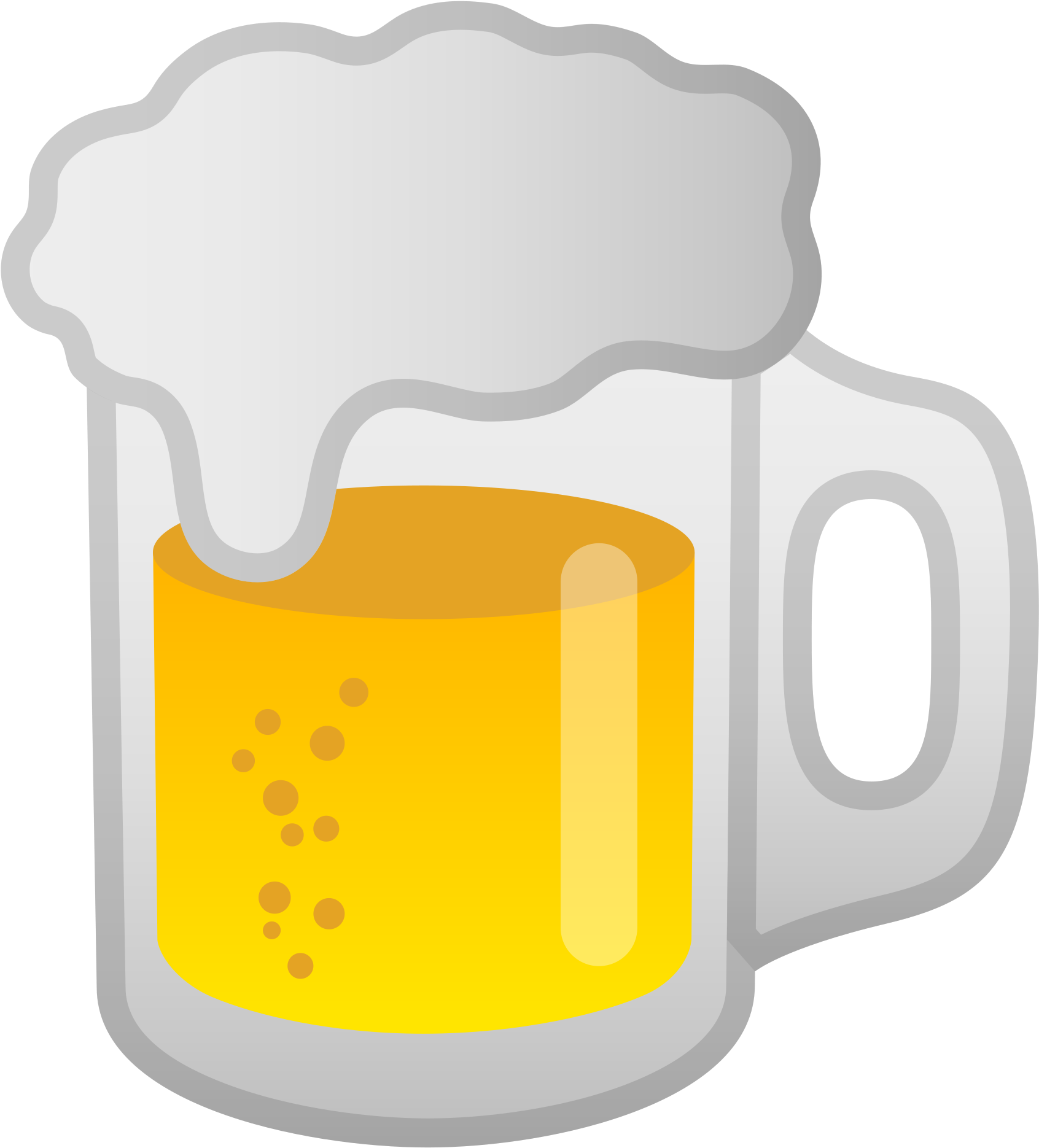 Download Open Google Beer Foam Emoji PNG Image with No Background