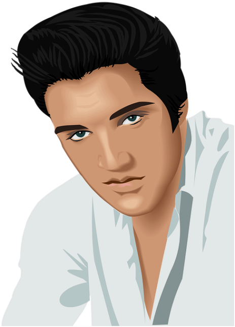 Elvis Hair Png - Elvis Presley (539x684), Png Download