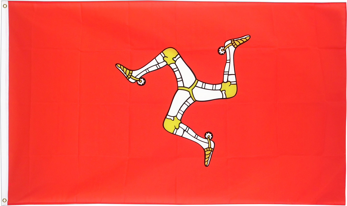 Sold Without Decoration - Isle Of Man Flag - 3x5 Ft (1500x1000), Png Download
