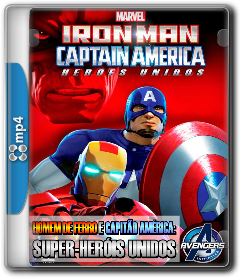 Homem De Ferro E Capitão América - Iron Man & Captain America: Heroes United (1015x1172), Png Download