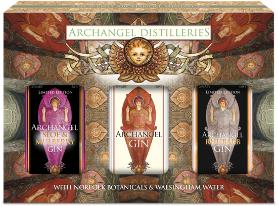 Archangel Gin Miniatures Triple Set - Gin (557x800), Png Download
