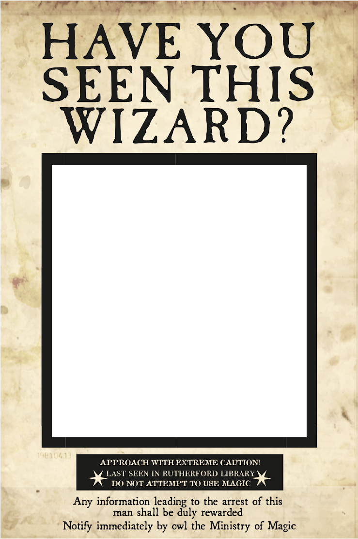 Uses The Wanted Poster From - Harry Potter Have You Seen This Wizard Poster (738x1600), Png Download