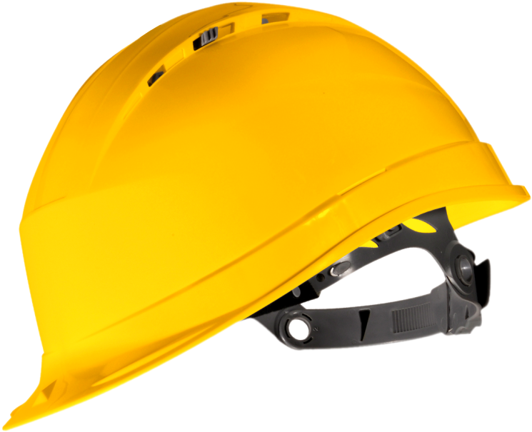 Delta Plus Quartz 1 Vented Slip-ratchet Safety Helmet (1024x1024), Png Download