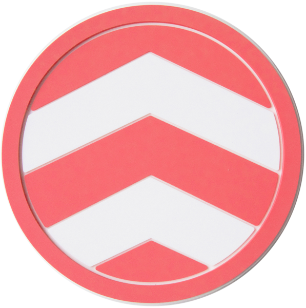 Vc Coral Chevron Ad Grande - Logo (597x600), Png Download
