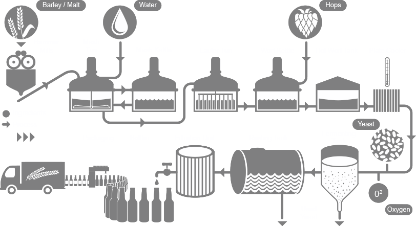 Stellar Cleaning In The Brewing Process - Brewing Process (812x442), Png Download