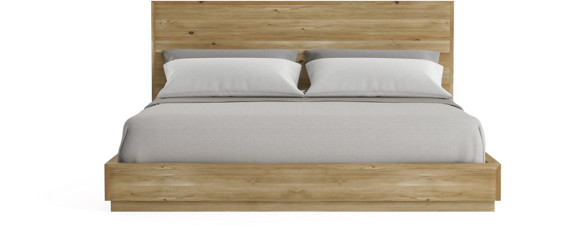 Bruin Wooden King Size Bed Frame - Bed Png Wood (2000x1036), Png Download