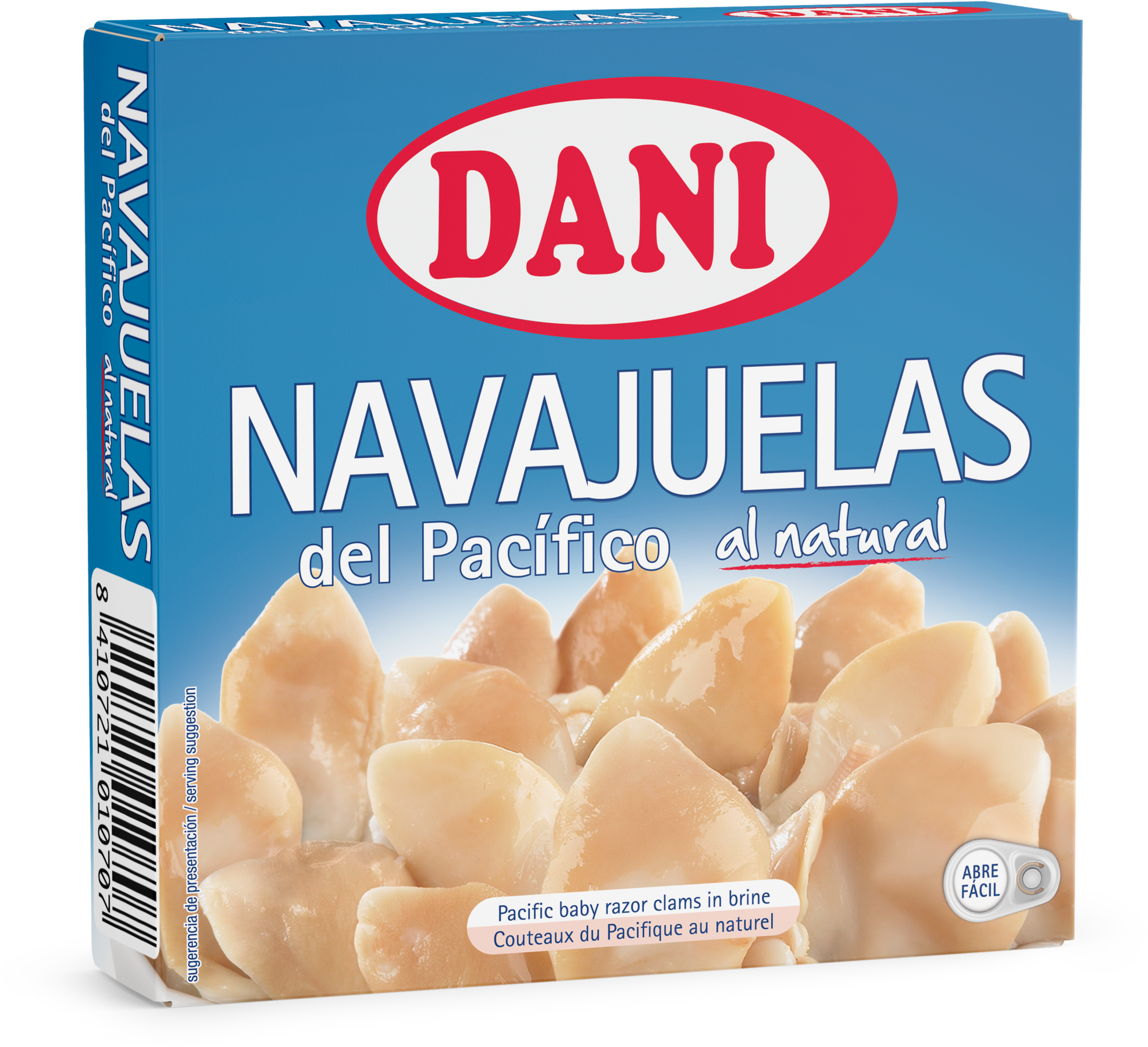 Pacific Baby Razor Clams In Brine 111g - Dani (2600x2600), Png Download