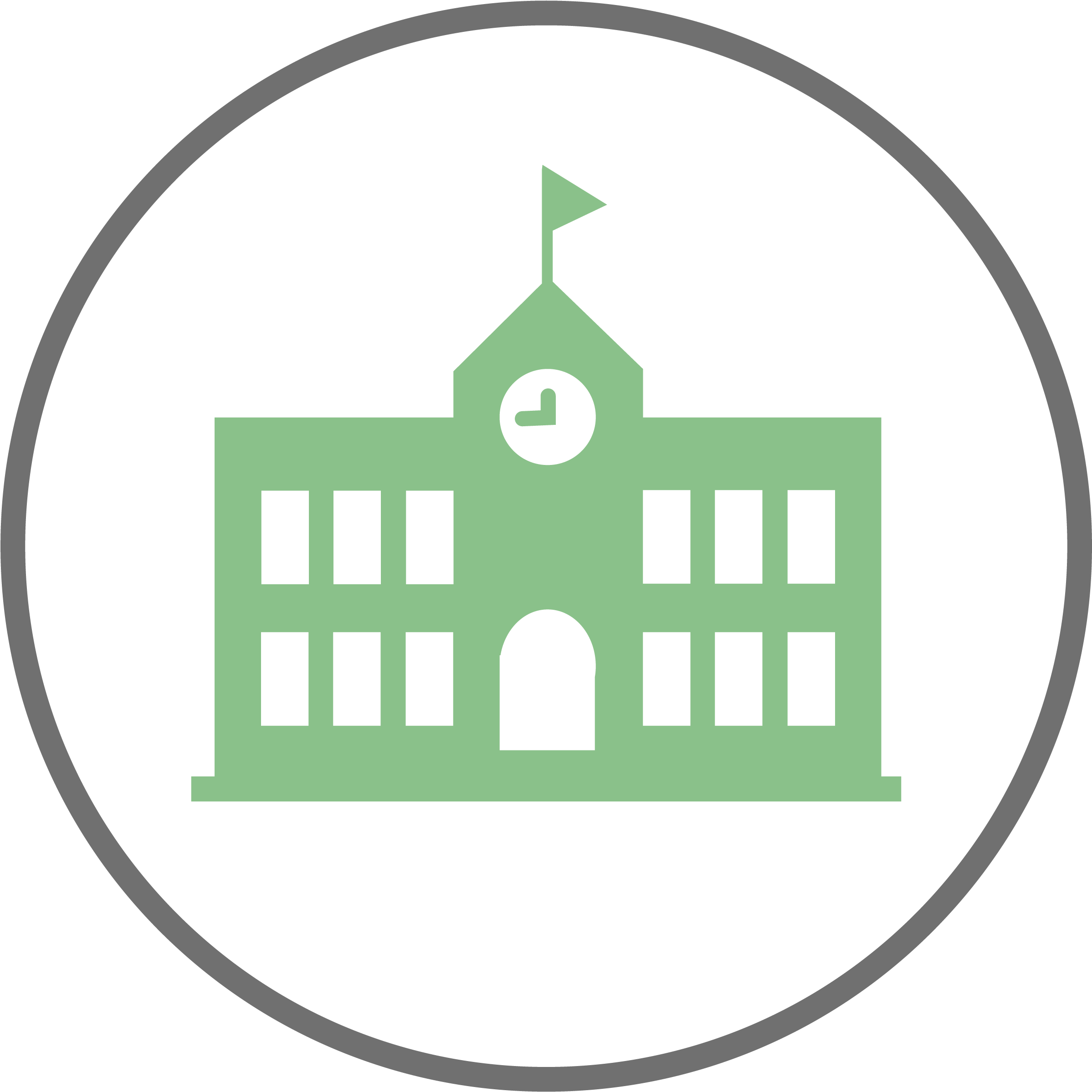 District Staff Benefits - School Silhouette Png (2708x2708), Png Download