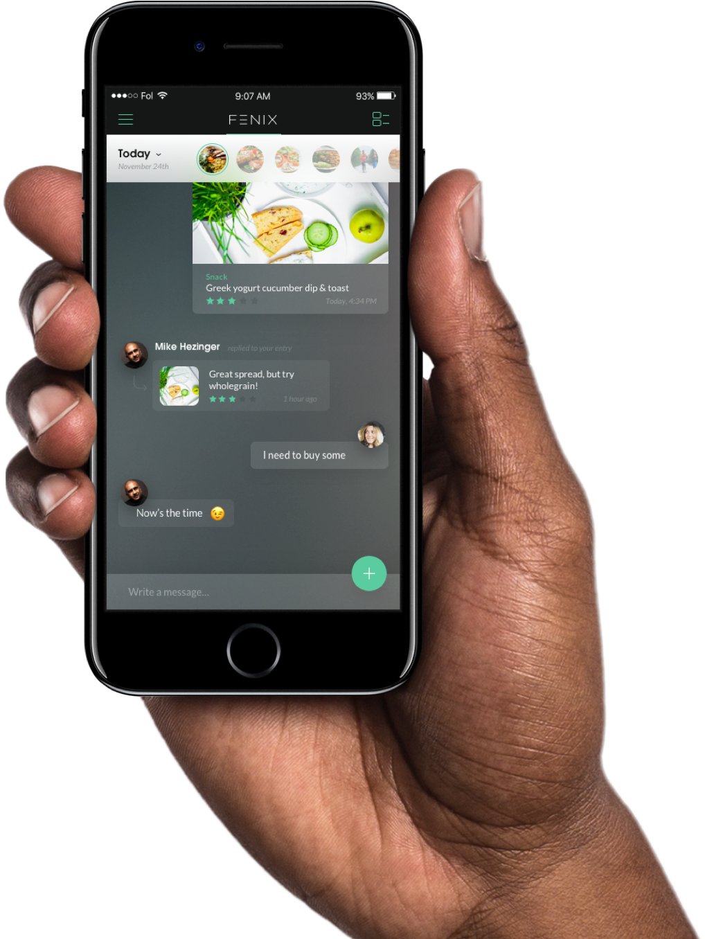 Working Out Is Only 20% Of The Battle - Hand Holding Iphone X (1018x1356), Png Download