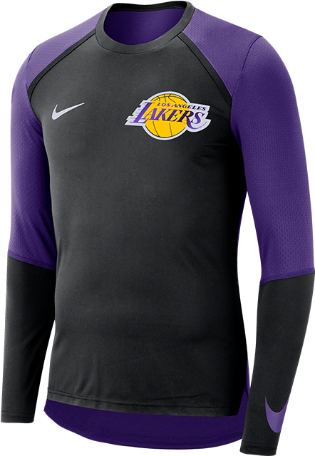 Los Angeles Lakers Dry Top Long Sleeve Shooter - Minnesota Timberwolves Long Sleeve (500x667), Png Download