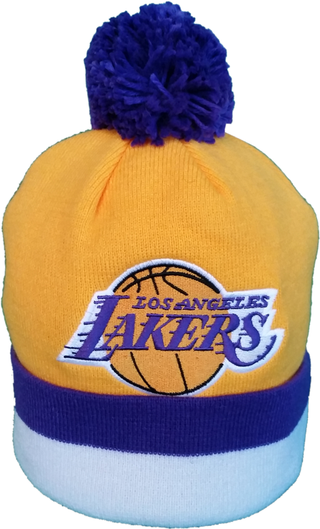 La Lakers Mitchell & Ness Toque - Hunter Manufacturing Los Angeles Lakers Nba Hi-def (612x816), Png Download