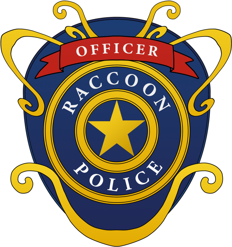 Racoon Badge By Ploterka - Logo Raccoon Police Department (774x1032), Png Download