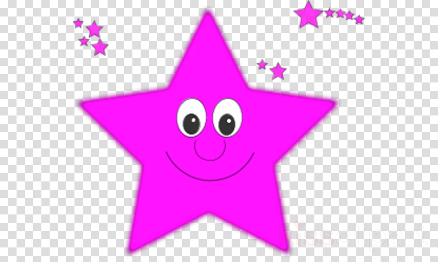 Cute Star Clipart Drawing Clip Art - Star In Violet Color (900x540), Png Download