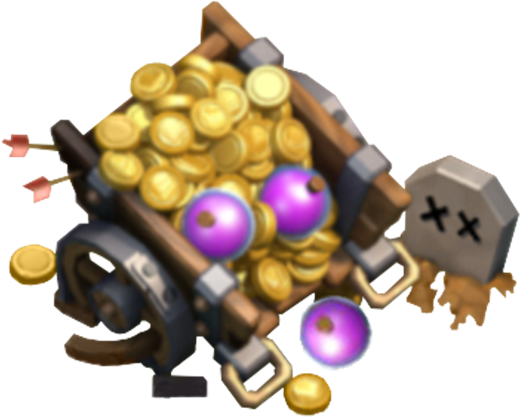 Loot Cart V2 - Elixir Clash Of Clans (780x780), Png Download