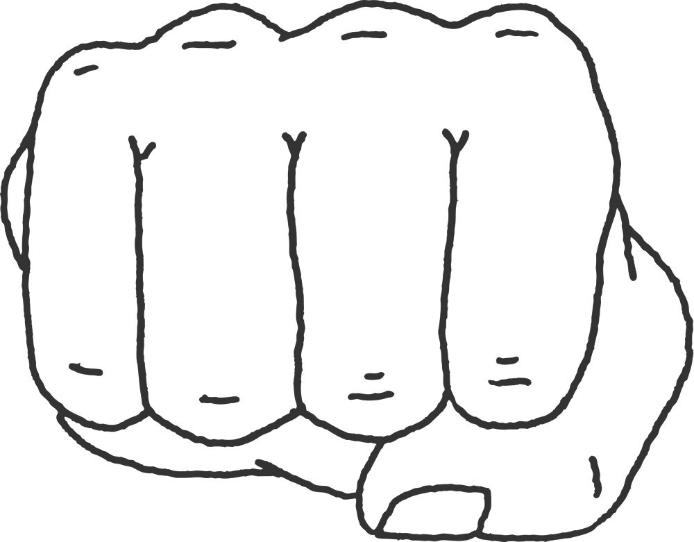 Fistbump Hand Byghostlypixels - Color (1000x781), Png Download