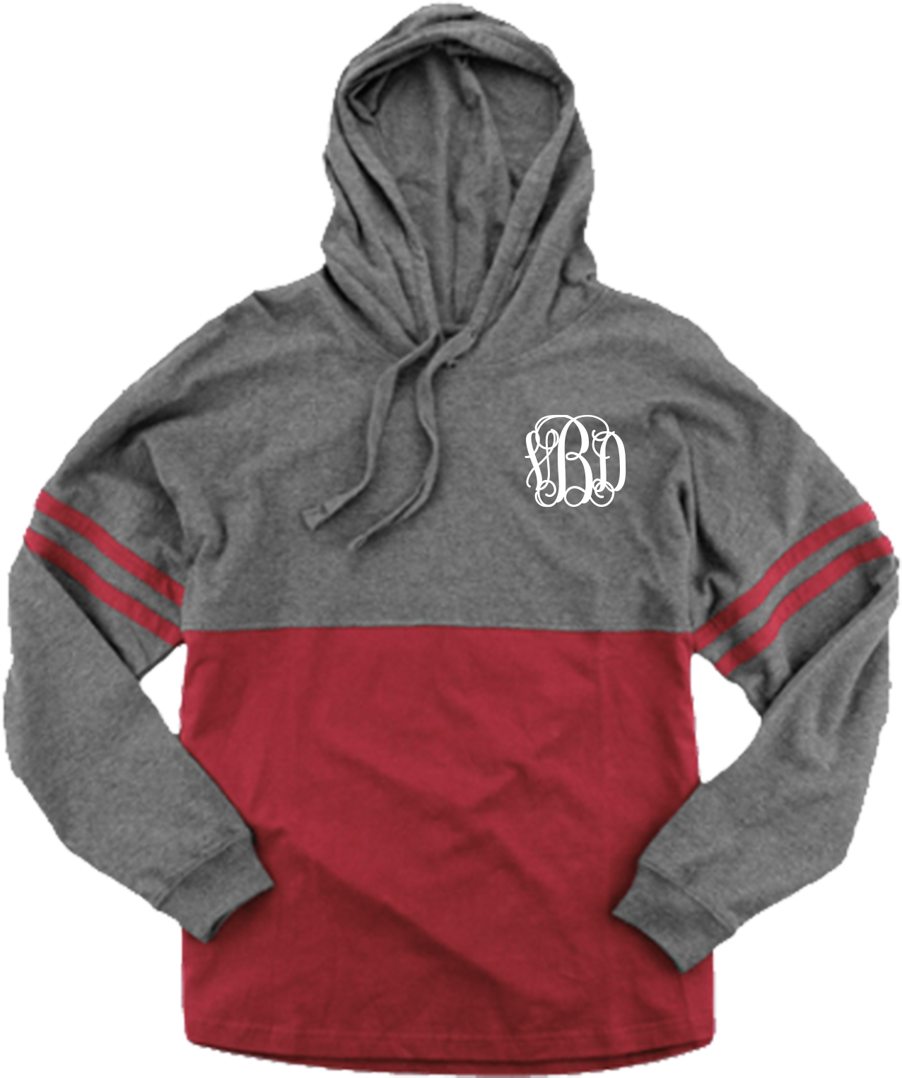 Hooded Pom Pom Jersey, Granite And Garnet - Boxercraft (1334x2000), Png Download