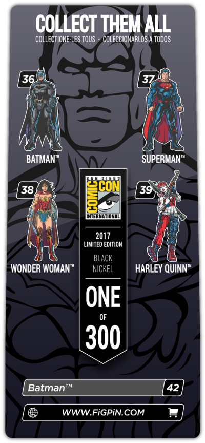 Batman - Bait Sdcc 2017 Exclusive Figpinn X Bait Goku Pin (585x1024), Png Download