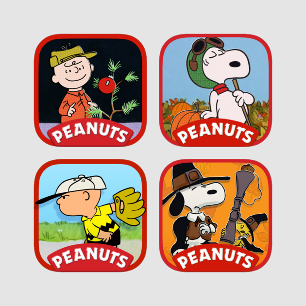 Snoopy And Charlie Brown's Classics Bundle On The App - C1 Snoopy Peanuts Lucy Charlie Woodstock Custom Logo (630x630), Png Download