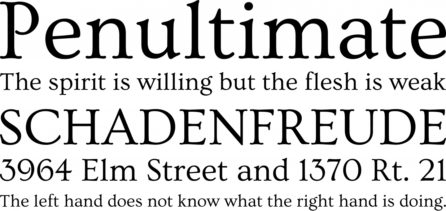 Ovo Font Phrases - Merriweather Font (1440x682), Png Download