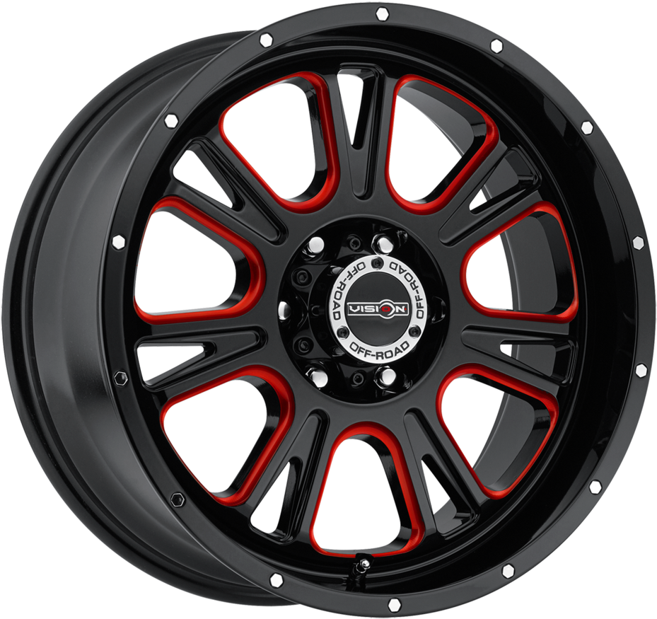Vision Fury Wheels - Vision 399 Fury, Black (1000x1000), Png Download