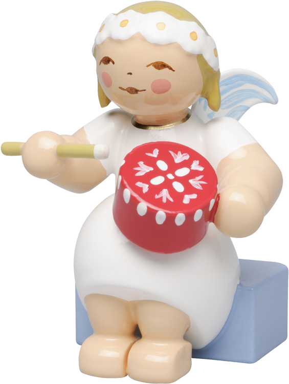 Marguerite Angel, Sitting, With Splinter Box - Wendt & Kühn Margeritenengel, Sitzend, Mit Spandose (1000x1000), Png Download