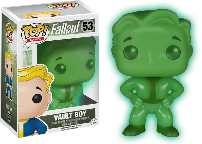 Vault Boy Green Screen Us Exclusive Pop Vinyl [rs] - Pop Vinyl Fallout Vault Boy (700x500), Png Download